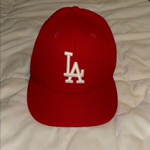 Red LA Dodgers Kids Cap